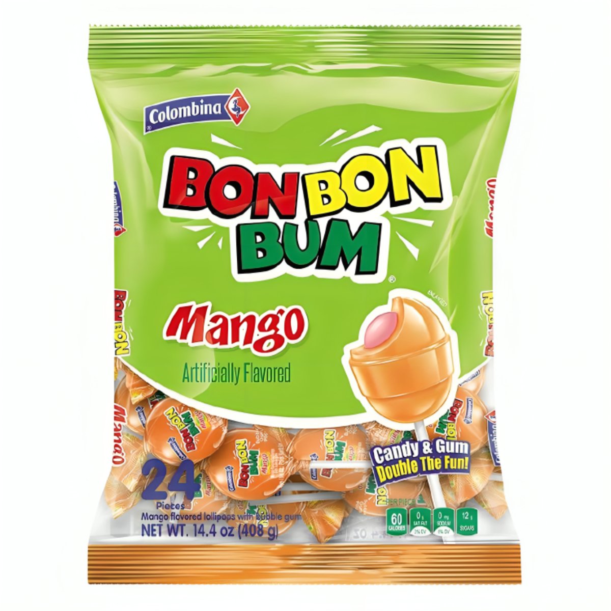 Bon Bon Bum Mango - 24 Unidades - Sabores Market Wholesale