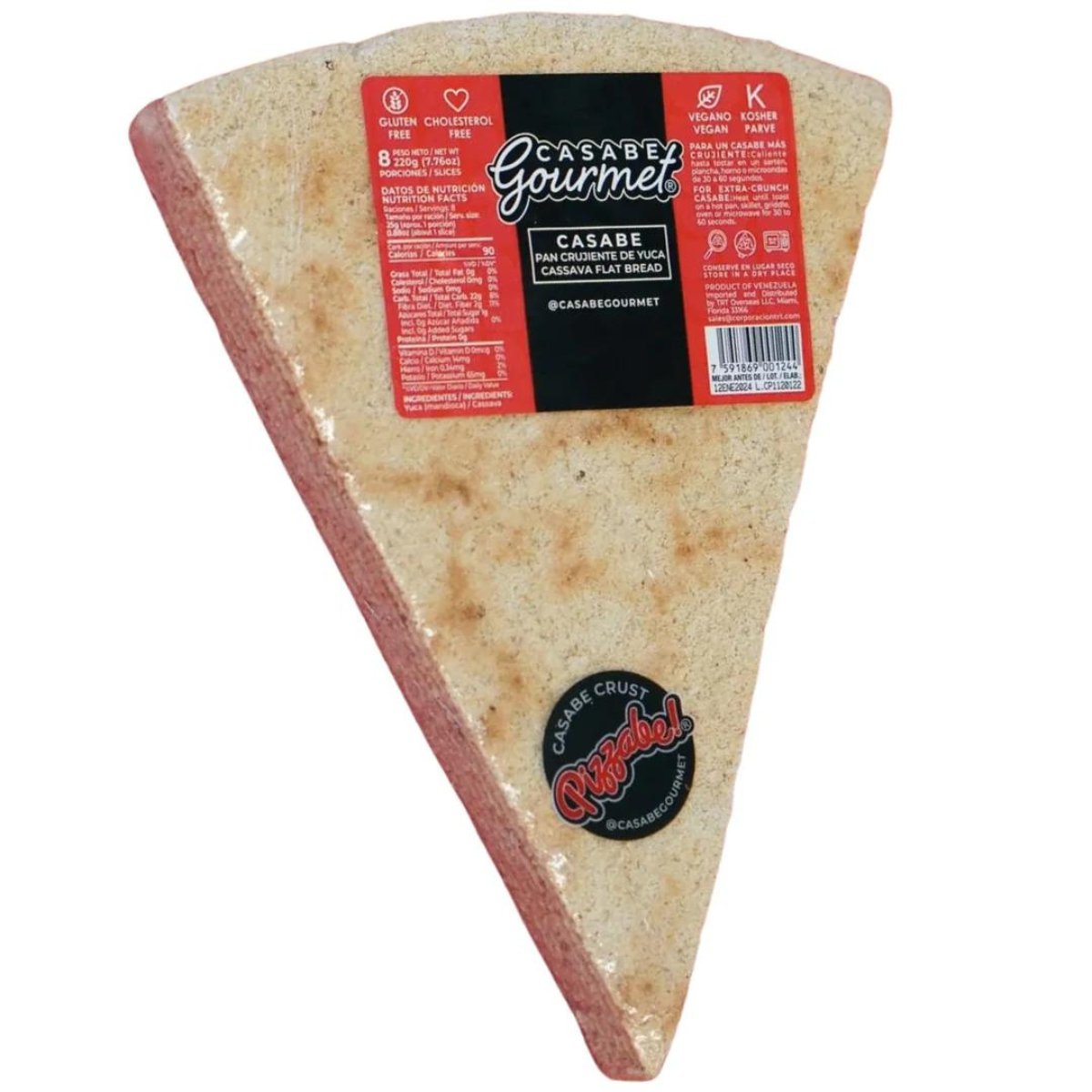 Casabe Gourmet Pizzabe 225g - 16 Pack - Sabores Market Wholesale