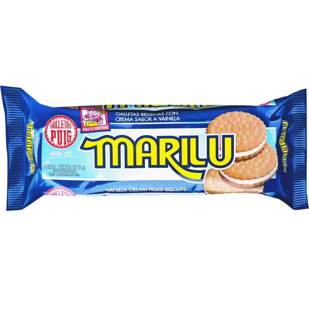 Galletas Marilu Vainilla 216g - Sabores Market Wholesale