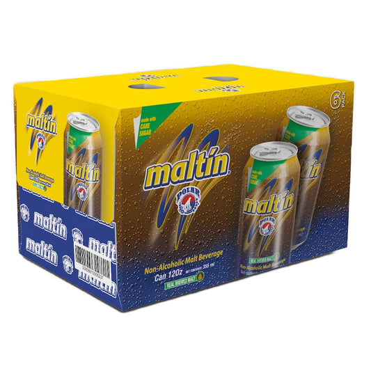 Maltin Polar Malta de Lata 12 Oz - 4 x 6 Pack - Sabores Market Wholesale