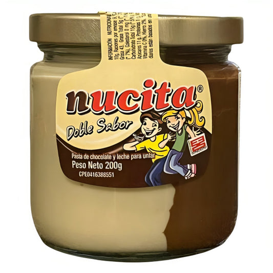 Nucita Doble Sabor Envase 200g Display - 12 Unidades - Sabores Market Wholesale